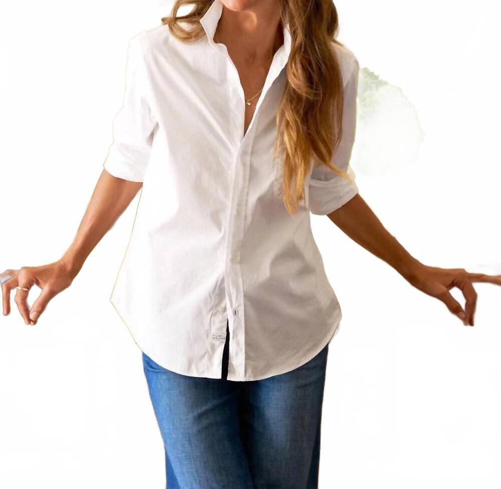 NEW FRANK & EILEEN waverly tailored fit shirt in white superluxe